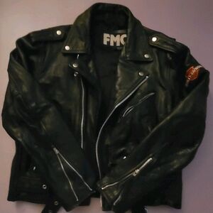 Black Leather Biker Jacket